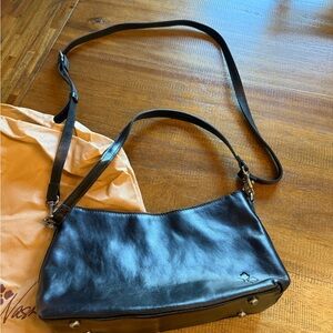 Black Leather Shoulder Bag